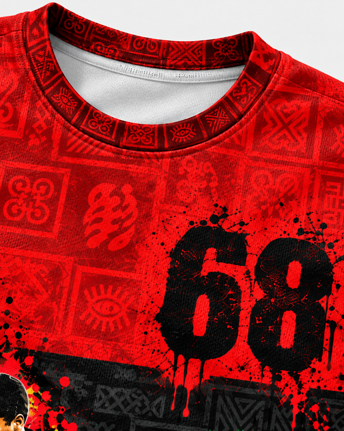 BLACKFUL 1968 T-shirt crew neckline detail